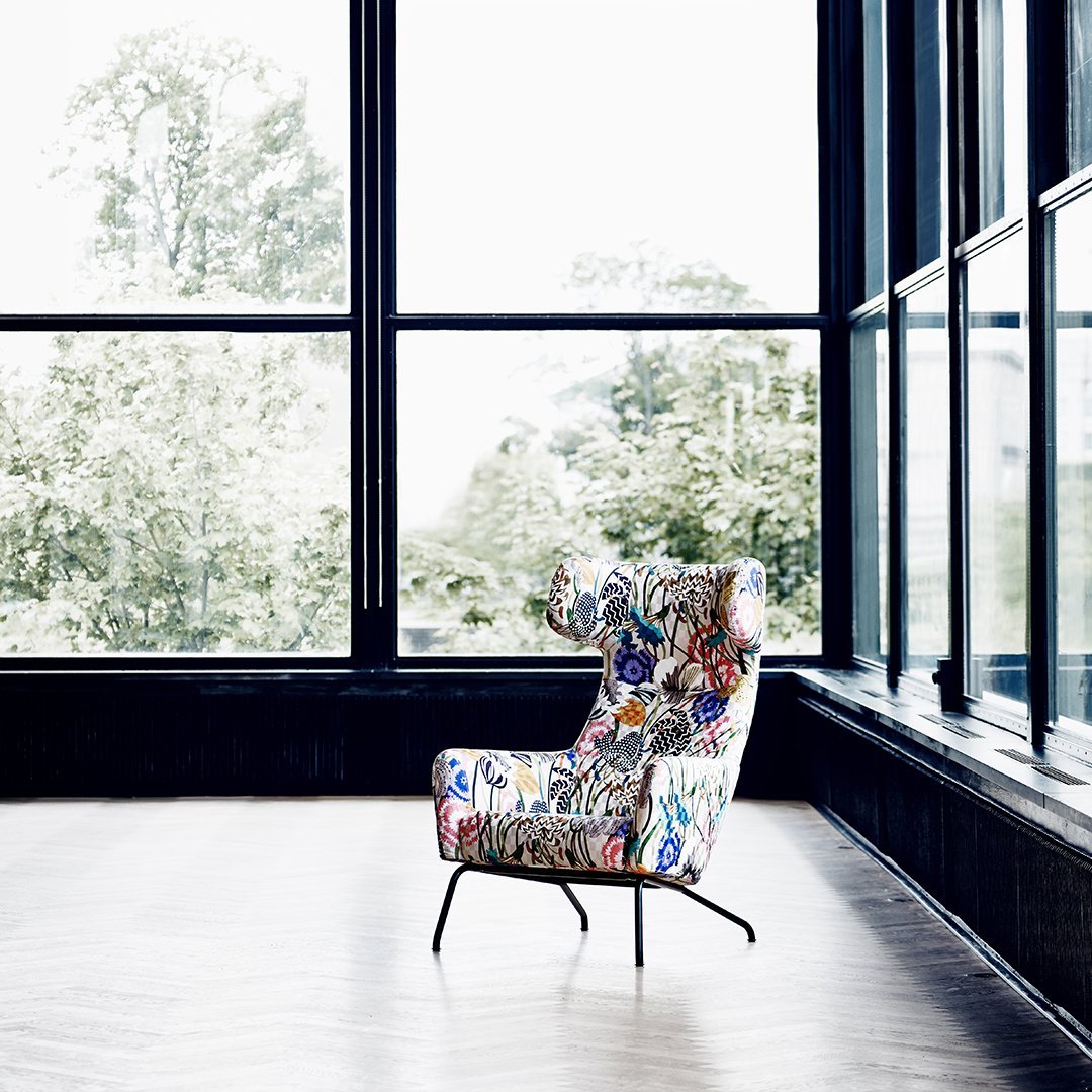 Havana Wing Chair - Mid-Century Modern Accent Armchair for Living Room, Bedroom & Office - Comfortable Upholstered Lounge Chair with High Back Support - Perfect for Reading, Relaxing & Home Decor
