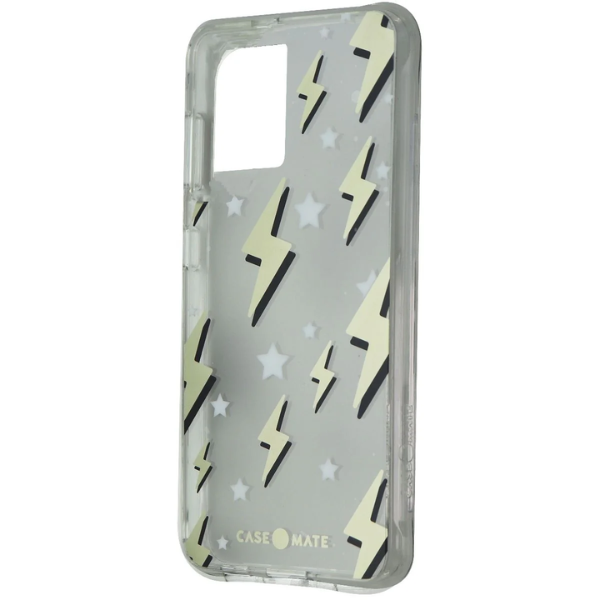 Case Mate Prints Series Protective Phone Case for Apple iPhone 12 & iPhone 12 Pro - Stylish Thunderbolt Design - Durable Shockproof Cover for Everyday Use & Travel Protection