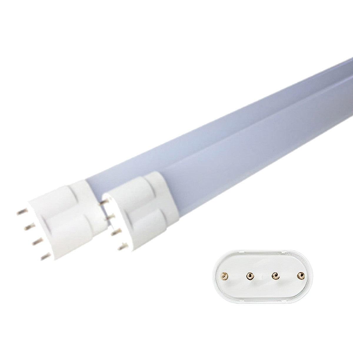 4 Pin PLL LED Bulb 15W 1600 Lumens 5000K Daylight White - Omnidirectional Light - Replaces 36W CFL - 2G11 Base Ballast Bypass - Perfect for Office, Warehouse, and Retail Lighting