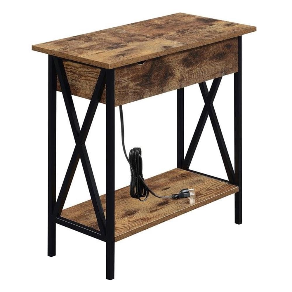Convenience Concepts Tucson Electric Flip Top Table - Multi-Color Wood Finish Coffee Table for Living Room, Bedroom & Small Spaces