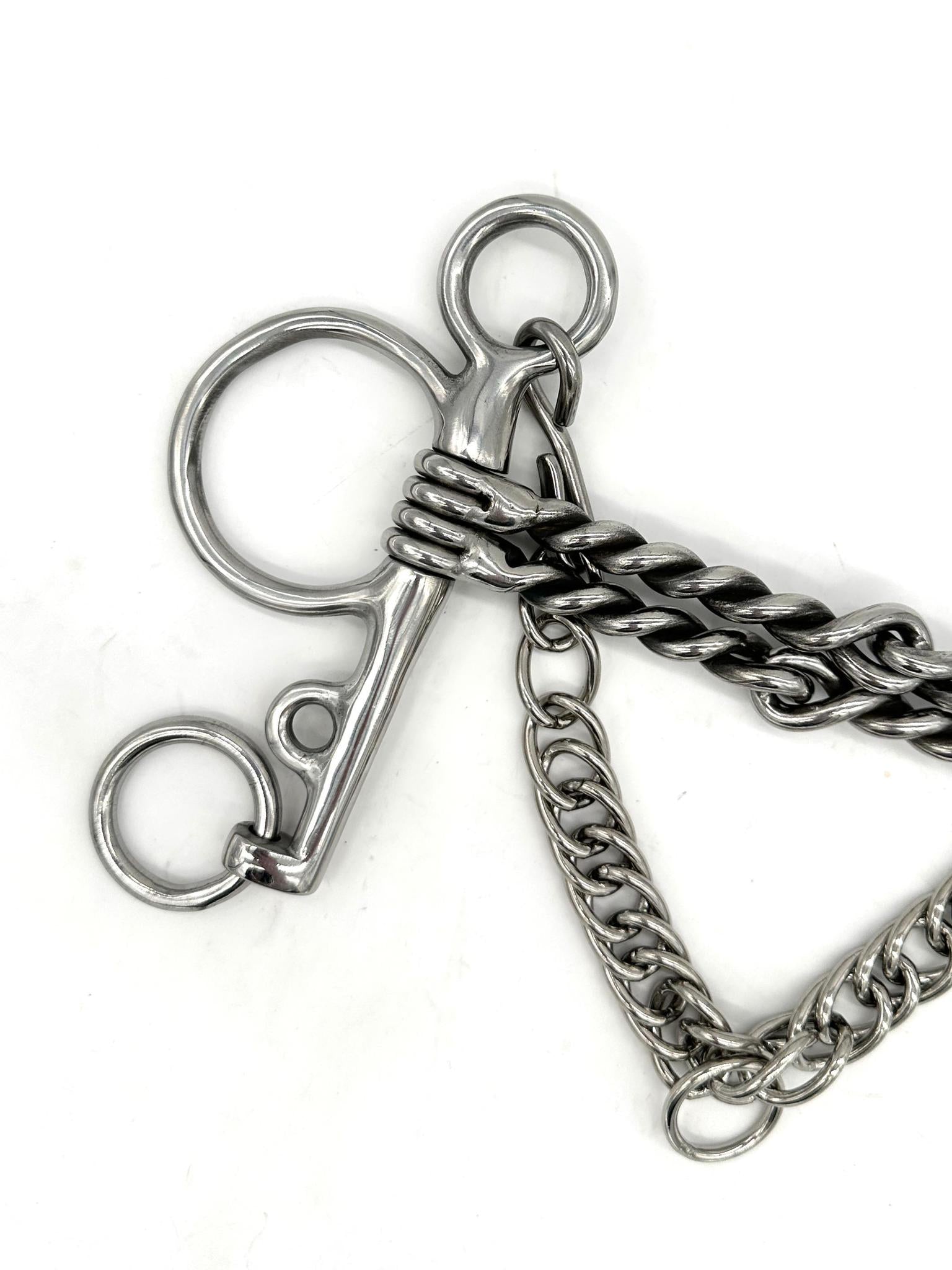 Jake Adams Double Twisted Wire Pelham Bit - English Horse Riding Bit for Dressage & Jumping - Perfect for Training & Show Horses