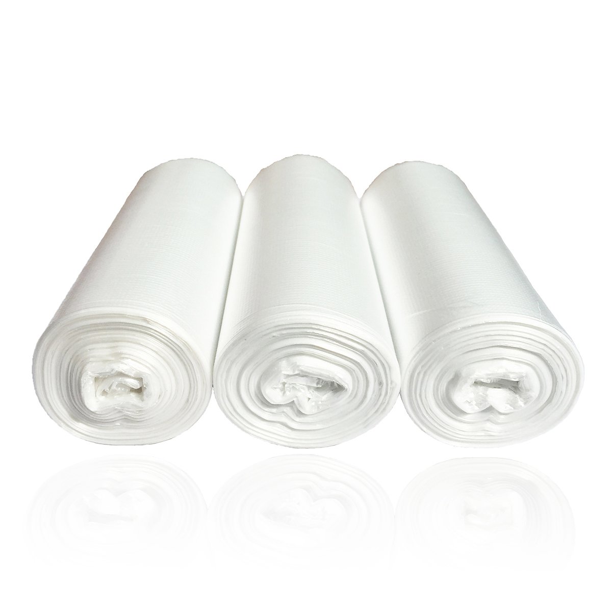 2 Gallon Small Clear Trash Bags - 150 Count (3 Rolls) | Perfect for Bathroom, Office, Bedroom & Kitchen Waste Bins