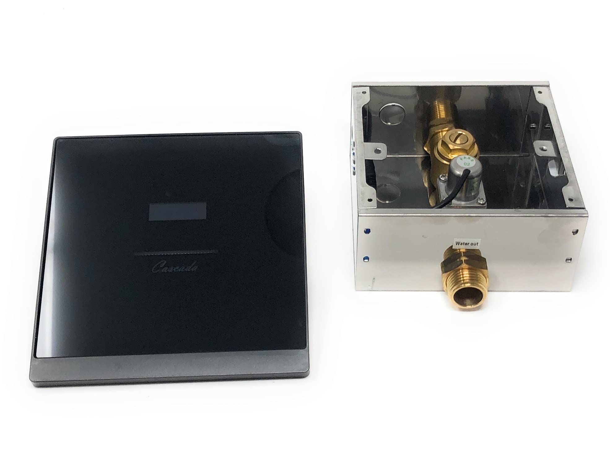 Cascada Concealed Sensor Urinal Flush Valve - Automatic Touchless Glass Toilet Flusher for Commercial Restrooms & Public Washrooms