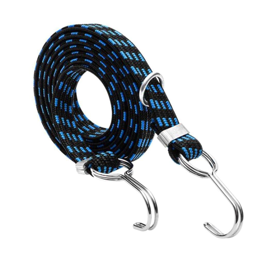 Tongina Bike Cycling Rubber Band Luggage Elastic Rope with Metal Hook - Secure Bicycle Gear & Travel Accessories for Outdoor Adventures