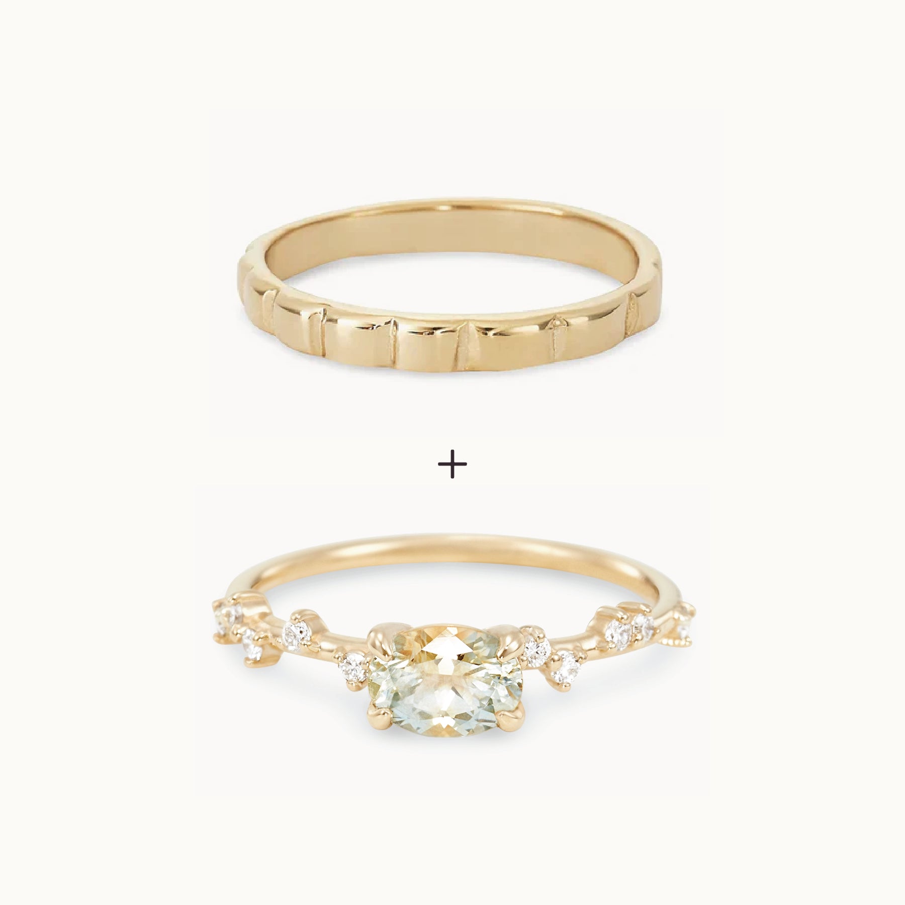 Unique 14K Yellow Gold Oval Sapphire Ring - Shores Aglow Handcrafted Jewelry for Women, Perfect for Weddings, Anniversaries & Special Occasions