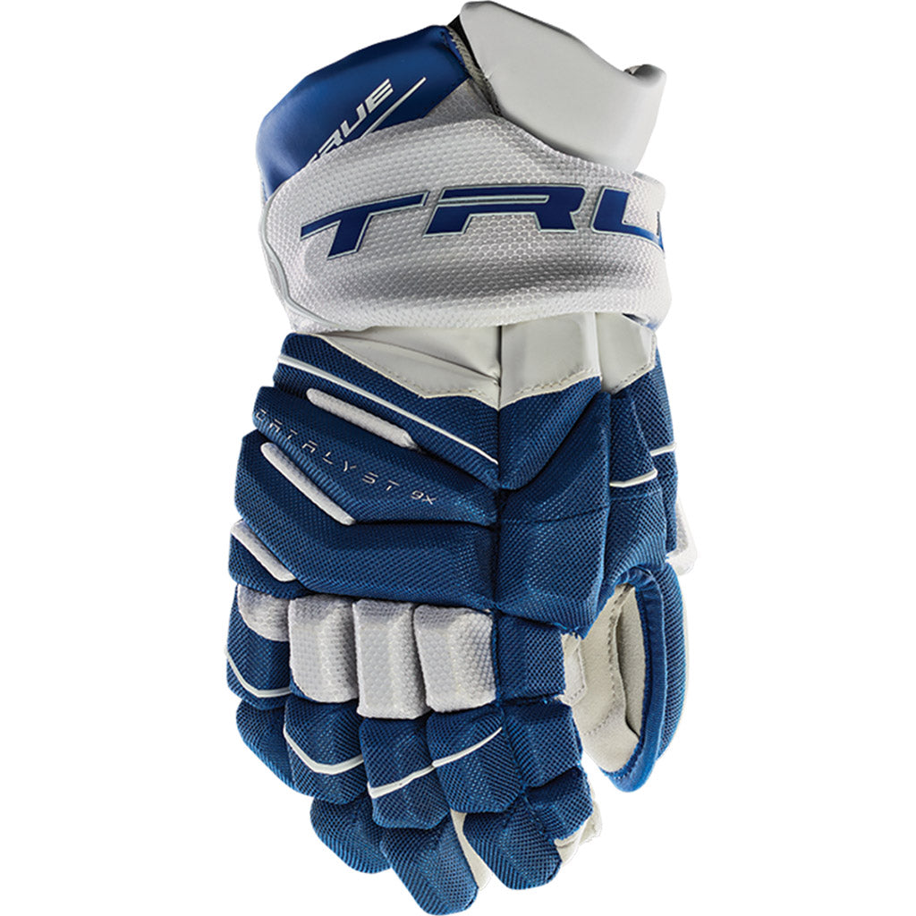 TRUE Catalyst 9X Junior Ice Hockey Gloves - Youth Hockey Gloves for Boys & Girls - Protective Gear for Ice Skating, Stick Handling & Game Play