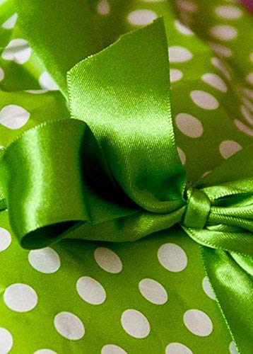 1.5 Inch Apple Green Grosgrain Ribbon - 25 Yards Per Roll for DIY Crafts, Bow Making, Wreaths, Gift Wrapping, Hair Accessories & Wedding Decor - Perfect for Party Decorations, Scrapbooking and Seasonal Projects