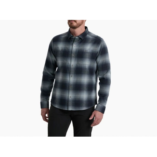 Men's Flannel Long Sleeve Shirt - Soft Plaid Button Down for Casual Wear & Outdoor Activities
