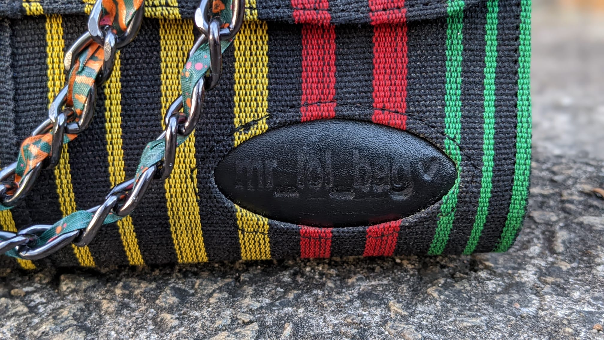 Handmade Striped Adetayo African Handwoven Aso Oke Handbag - DPAHB345 - Perfect for Weddings, Parties & Cultural Events