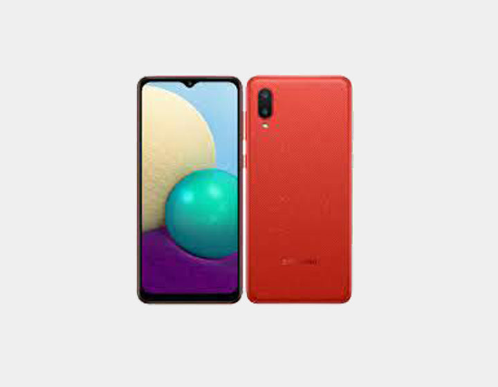 Samsung Galaxy A02 A022G/DS 32GB Unlocked Smartphone - 2GB RAM, Dual SIM, LTE GSM (Red) - Perfect for Travel, Work & Everyday Use