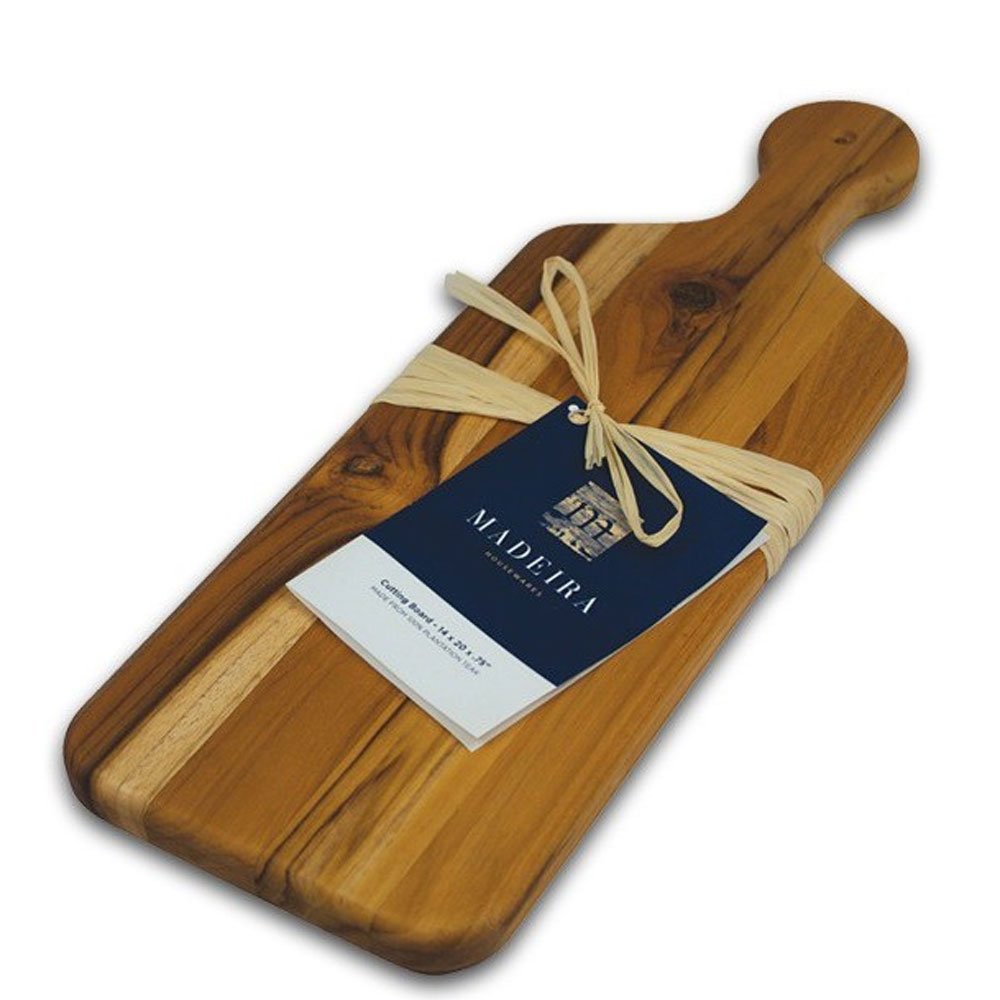 Premium Teak Edge-Grain Madeira Bread Board - 17