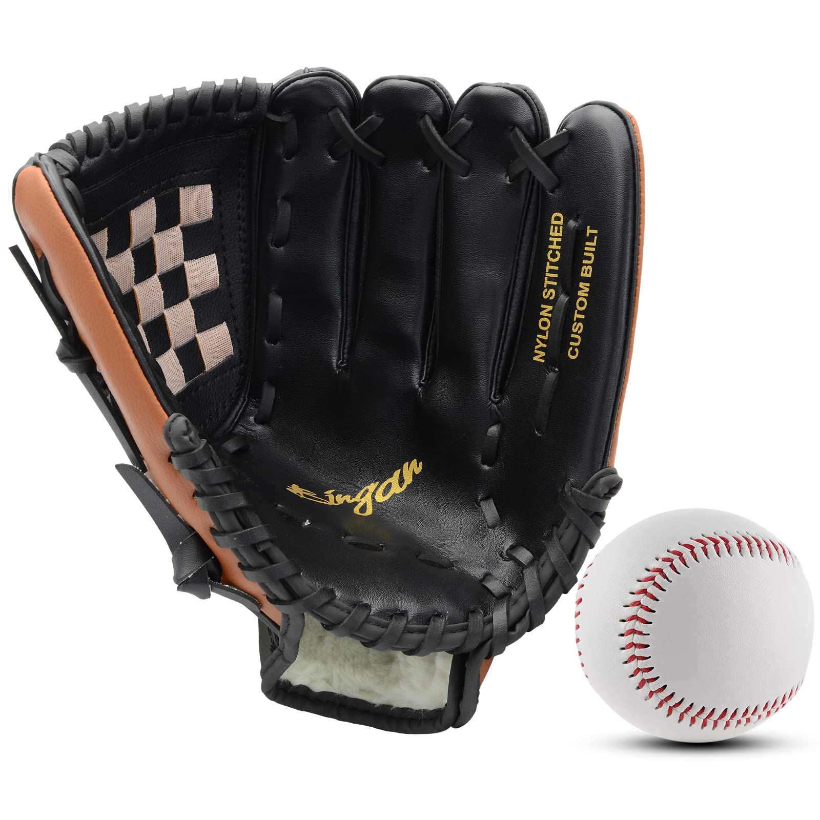 **Best Baseball Glove and Ball Set for Kids, Youth & Adults - 9.5'' to 12.5'' Softball Glove - Left & Right Hand Throw Mitt - Perfect for Training, Games & Outdoor Sports**