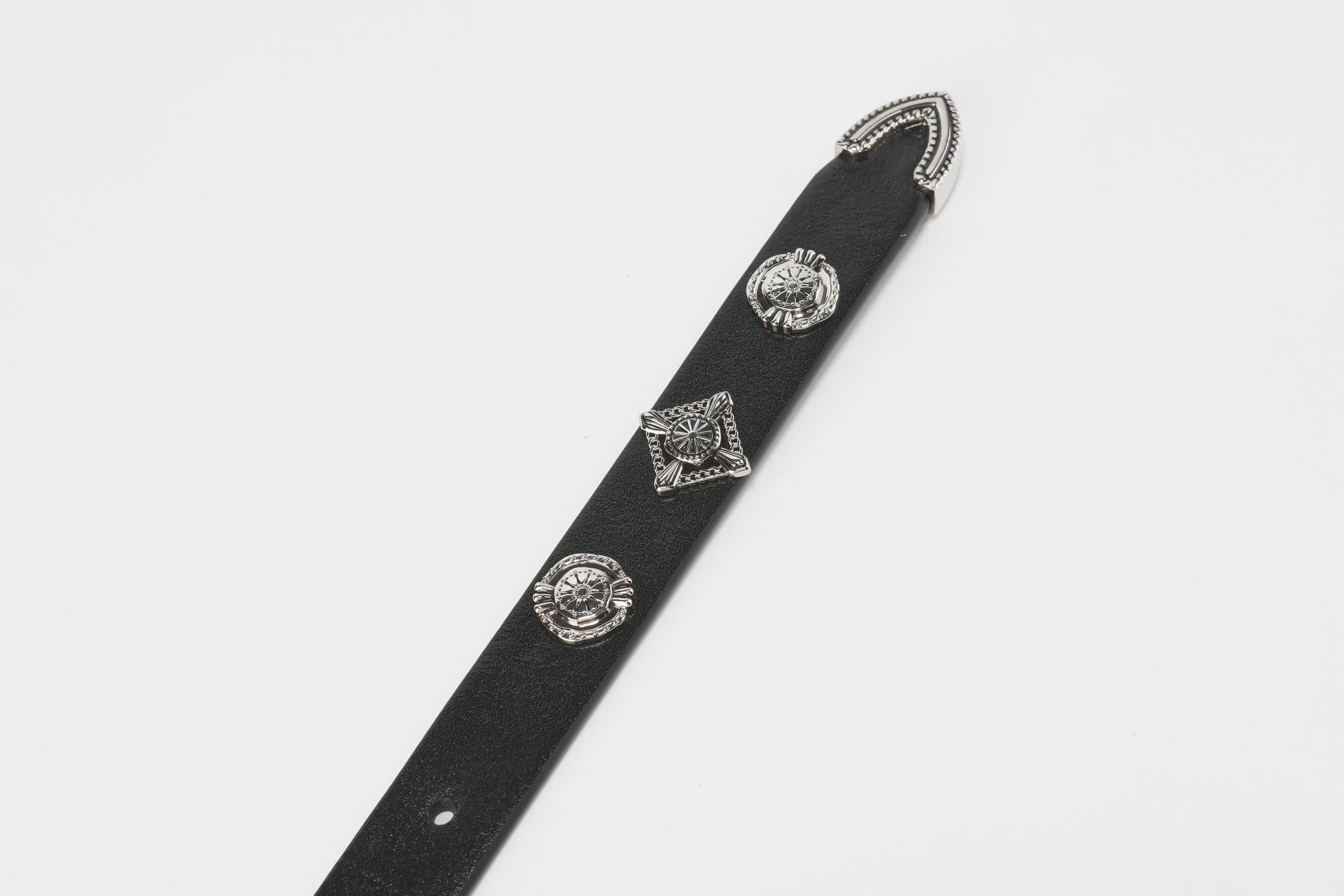 Future Darkness Studded Leather Belt for Men & Women - Gothic Punk Fashion Accessory for Concerts, Parties & Everyday Wear