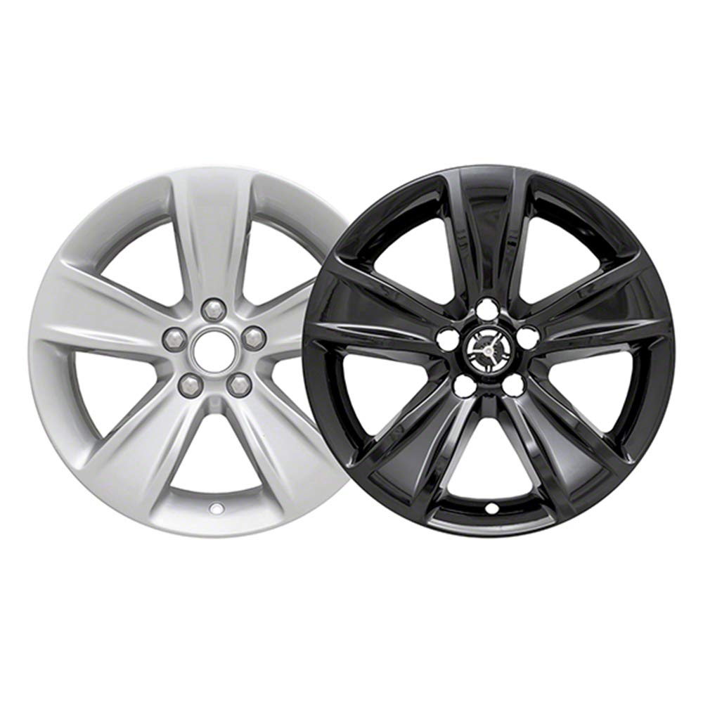 Gloss Black 18-inch Wheel Skin Overlays for Dodge Charger 2015-2017 - Premium Car Wheel Covers for Enhanced Style & Protection - Perfect for Car Shows, Daily Driving & Vehicle Customization