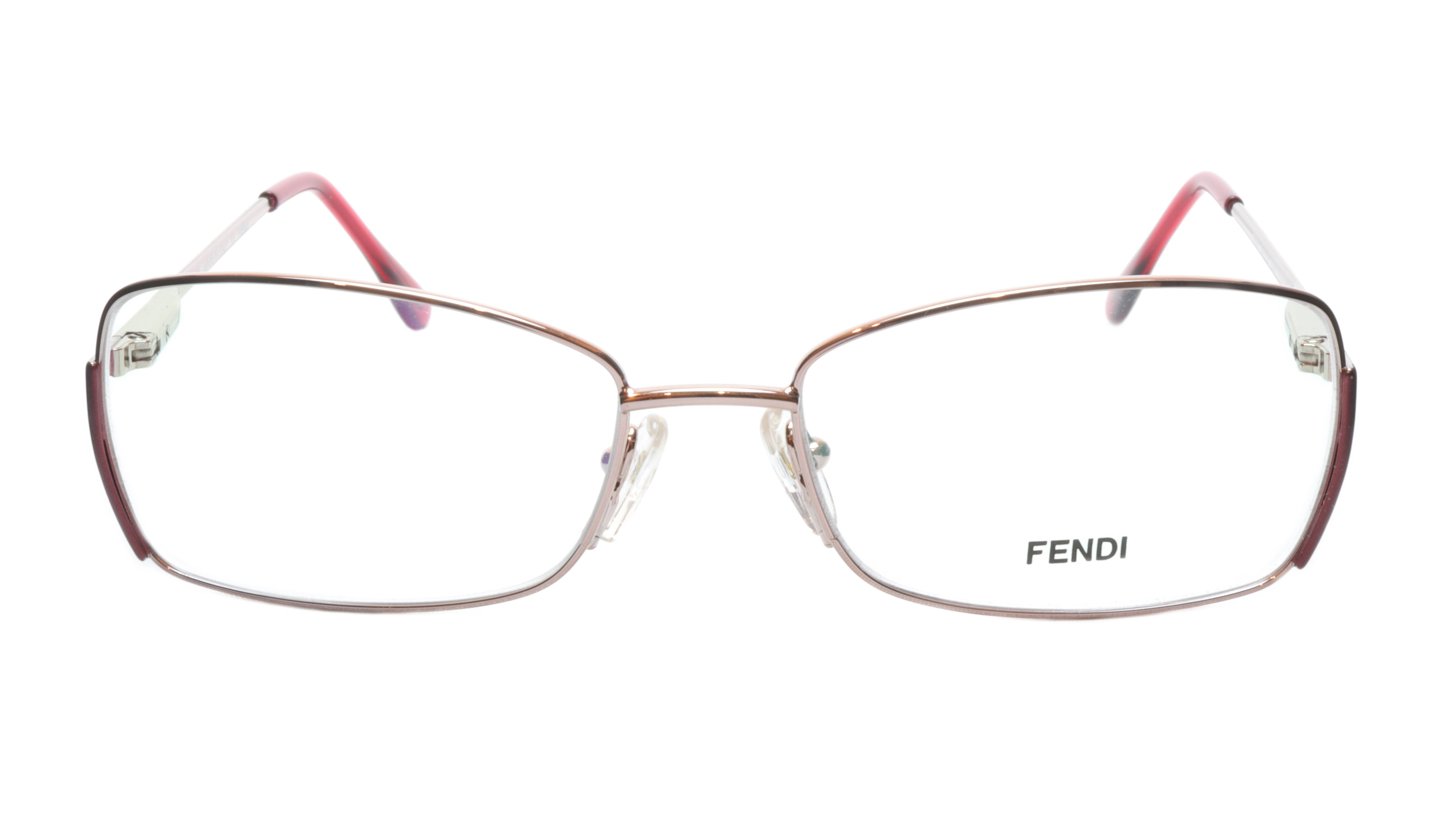 FENDI F959 (688) Metal Eyeglasses Frame - Shiny Rose Gold, Made in Italy, Size 54-16-135, 33mm Bridge - Luxury Designer Sunglasses for Women & Men, Perfect for Everyday Wear & Fashion Accessories