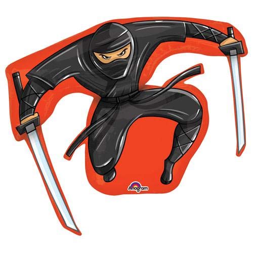 LOONBALLOON 33 Inch Ninja Balloons - Large Latex Party Balloons for Birthday Decorations, Themed Events, and Kids Parties