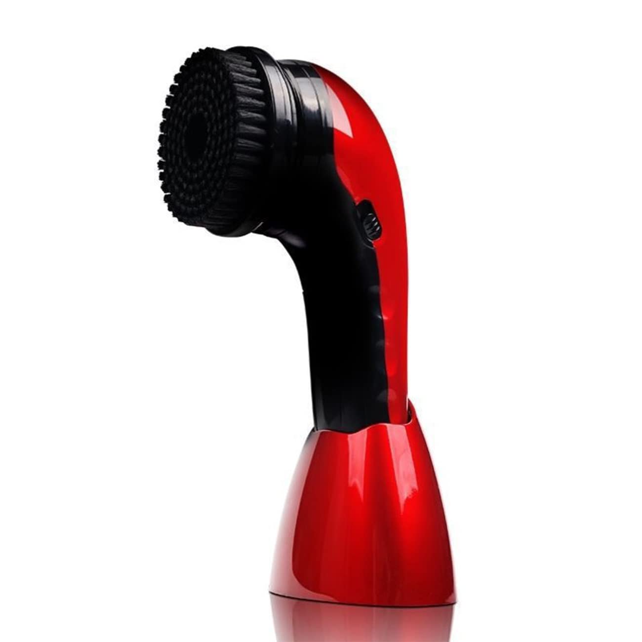 Multifunctional Electric Shoe Polisher Brush - Cordless Handheld Shoe Buffer & Dust Cleaner Kit for Leather Shoes, Bags & Furniture | Portable Shoe Shiner for Home, Office & Travel Use (Red)