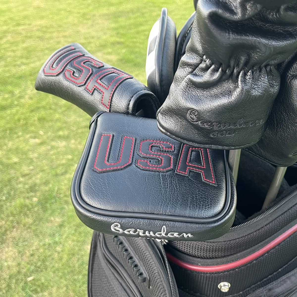 Barudan Golf Blade Putter Headcover - Magnetic USA Flag Design for Men | Premium Protection for Blade Style Putters | Perfect for Golf Tournaments & Practice Sessions