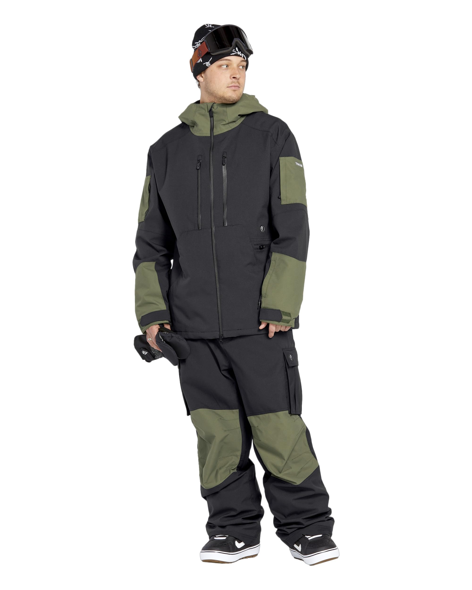 Volcom Men's NWRK Baggy Cargo Snowboard Ski Pants - Waterproof Winter Snow Pants for Skiing, Snowboarding & Outdoor Activities