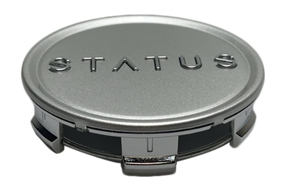 Status Wheels 1006-54LSP Gloss Silver & Chrome Center Cap - Premium Wheel Accessory for Cars, Trucks & SUVs - Enhances Vehicle Appearance & Style