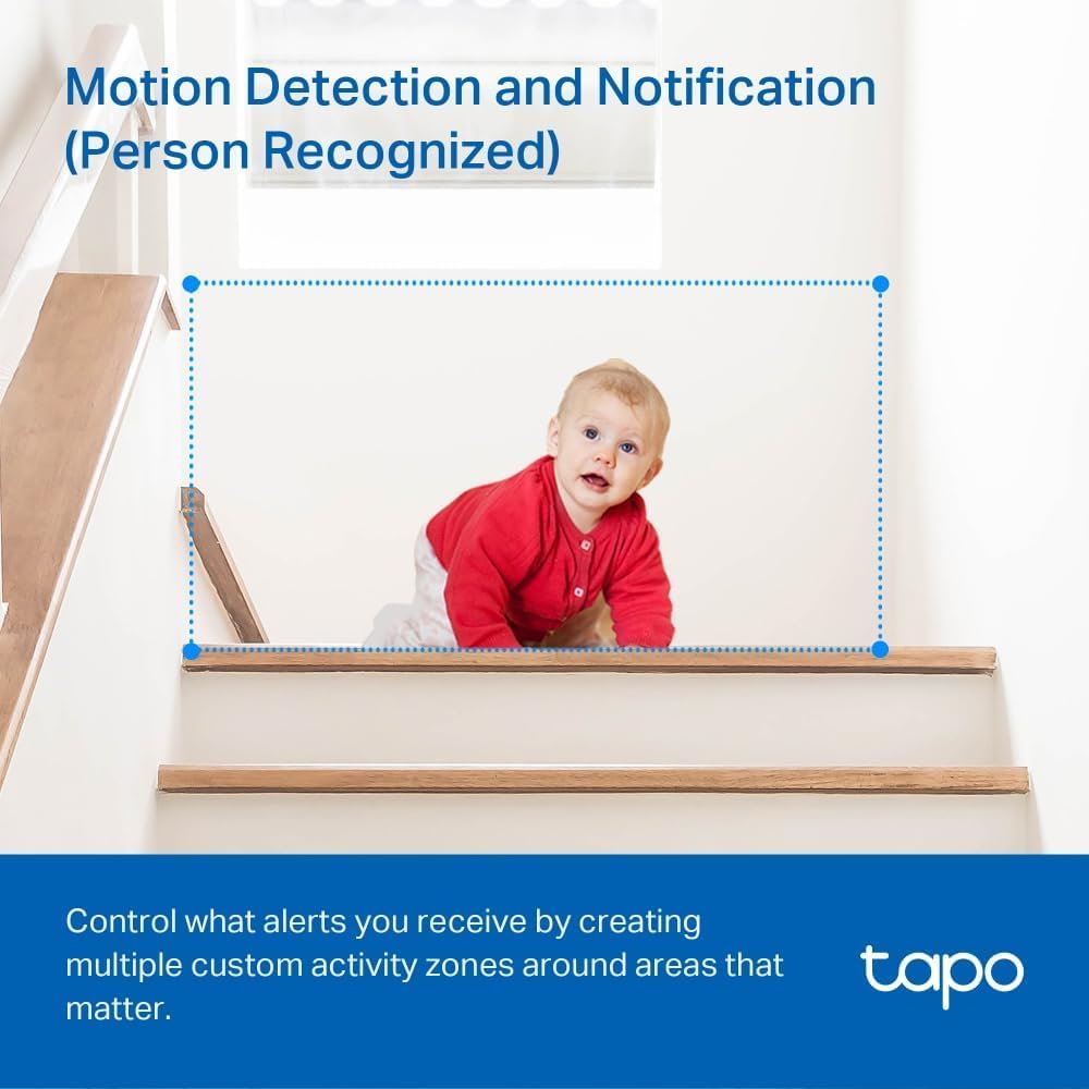 Tapo C210 2 Pack Pan/Tilt Indoor Security Camera - 2K 3MP WiFi Pet & Baby Monitor with AI Detection, 360° View, Night Vision, No Monthly Fee - Works with Alexa & Google Assistant for Home, Nursery & Pet Safety