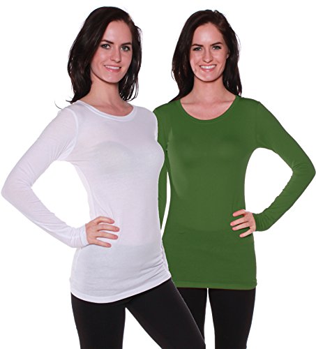 2 Pack - White, Olive