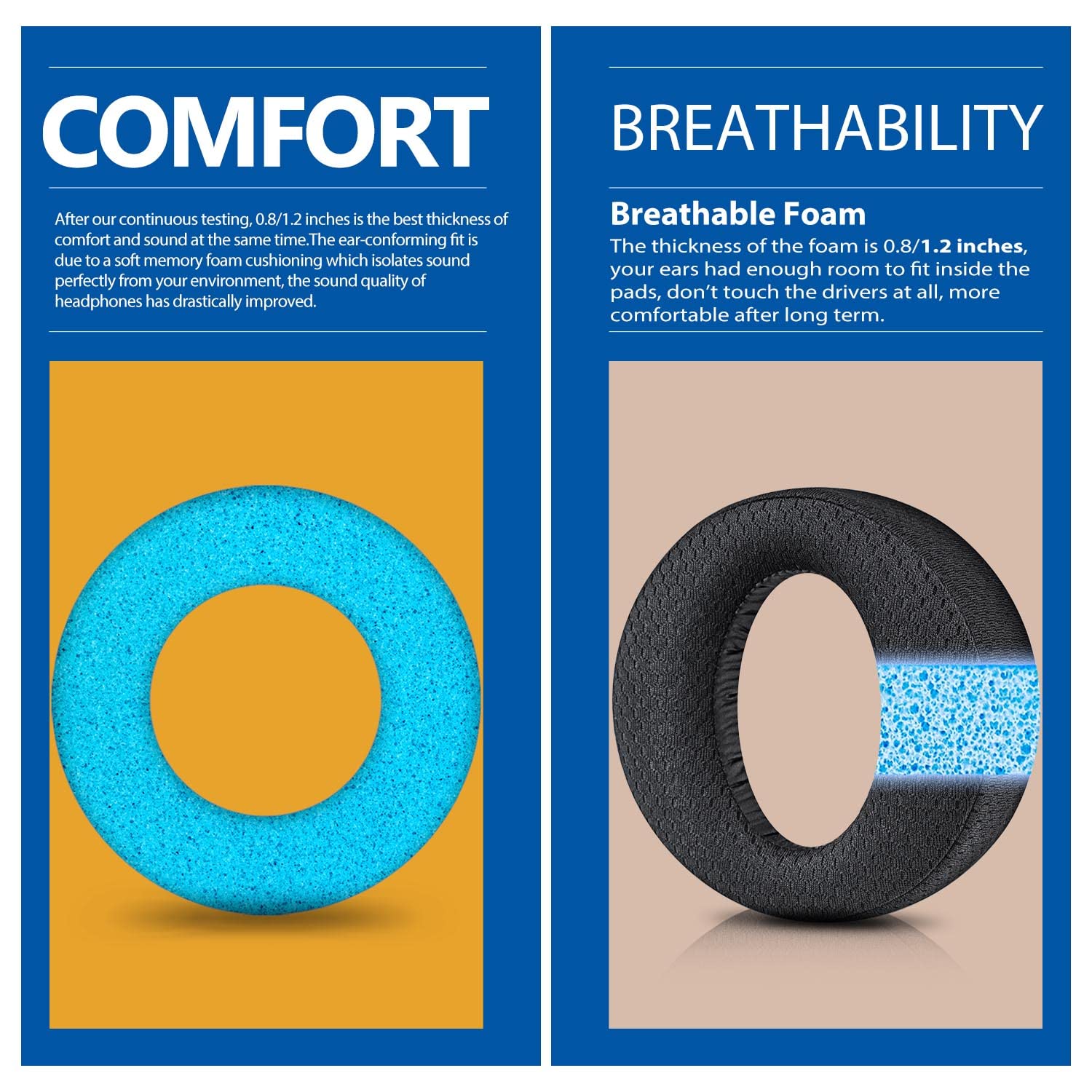 Premium PS5 Earpads Replacement - Breathable Mesh Ear Cushions for PlayStation 5 Pulse 3D Headset - Enhanced Comfort for Gaming, Streaming & Long Play Sessions