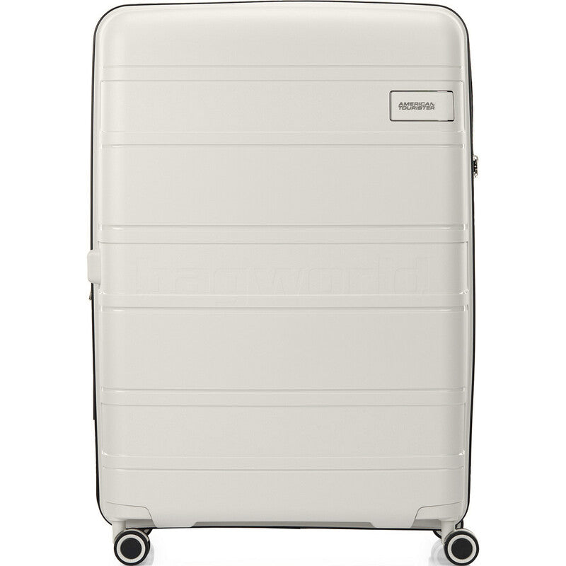 American Tourister Light MAX 3-Piece Luggage Set (Large, Medium, Small) in Off White - Perfect for Family Travel, Business Trips & Vacation Packing