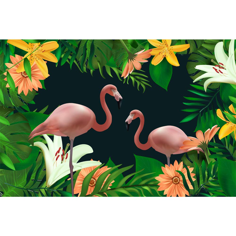 Green Plants & Animals Removable Wallpaper - Peel and Stick Wall Mural for Bedroom Decor (100x144 inches) | Easy DIY Home Decoration, Nursery, Living Room, Dorm