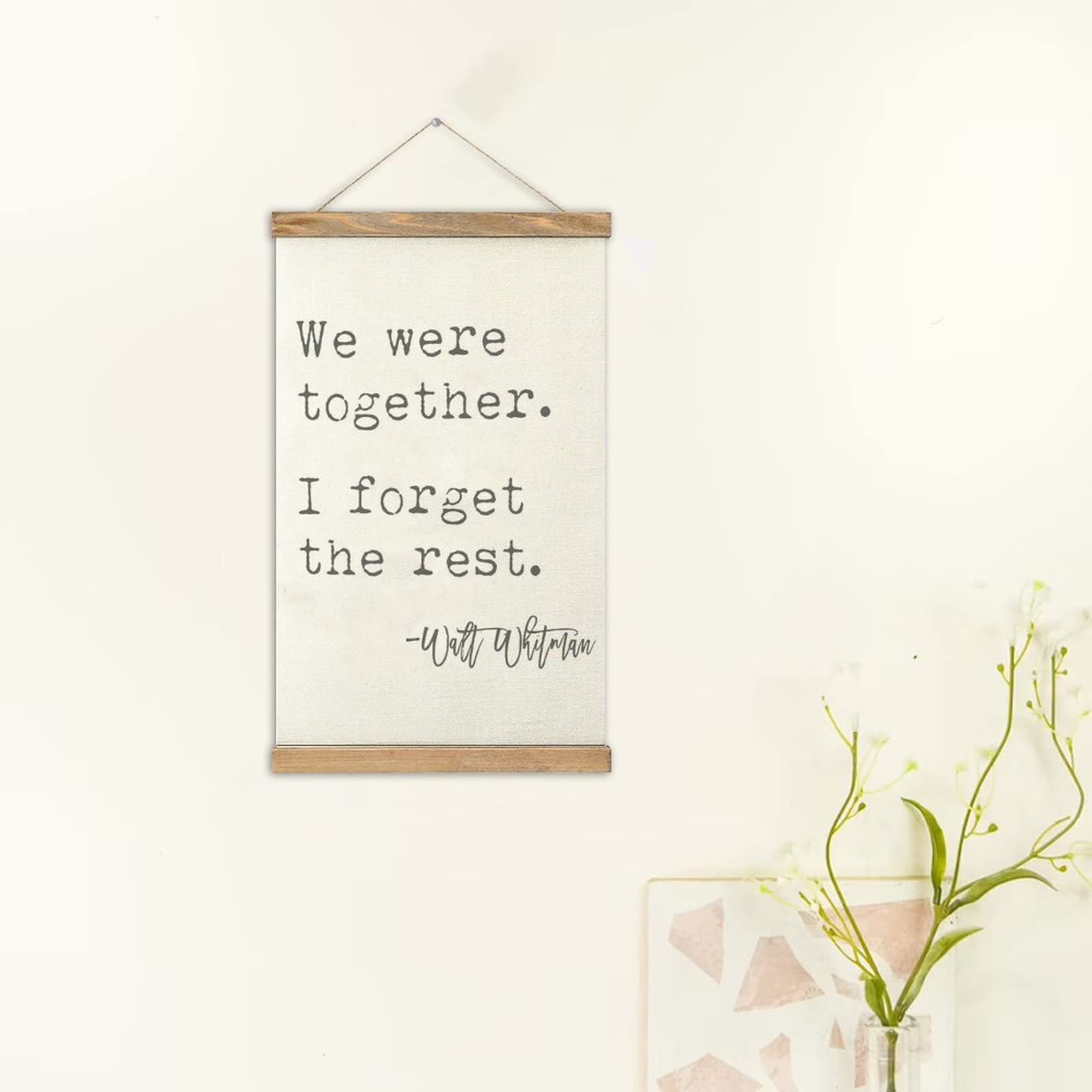 Wooden Magnetic Poster Frame Hanger - 12