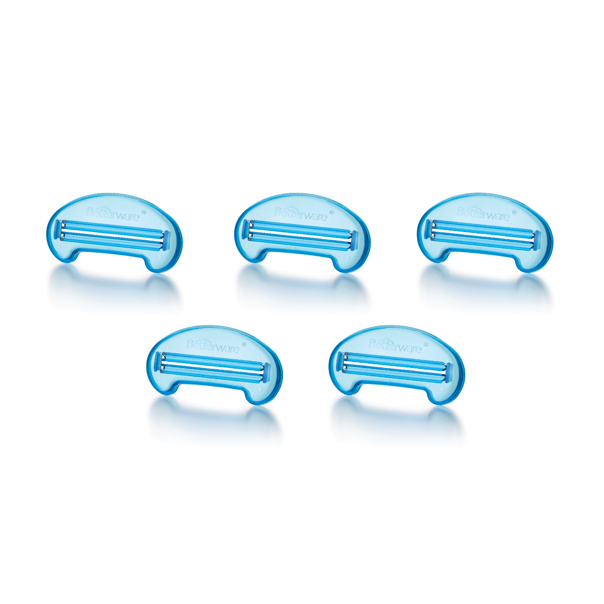 5-Piece Toothpaste Squeezer Set - Space Saving Bathroom Organizer for Tubes & Travel Essentials - Perfect for Home, Travel & Camping Use