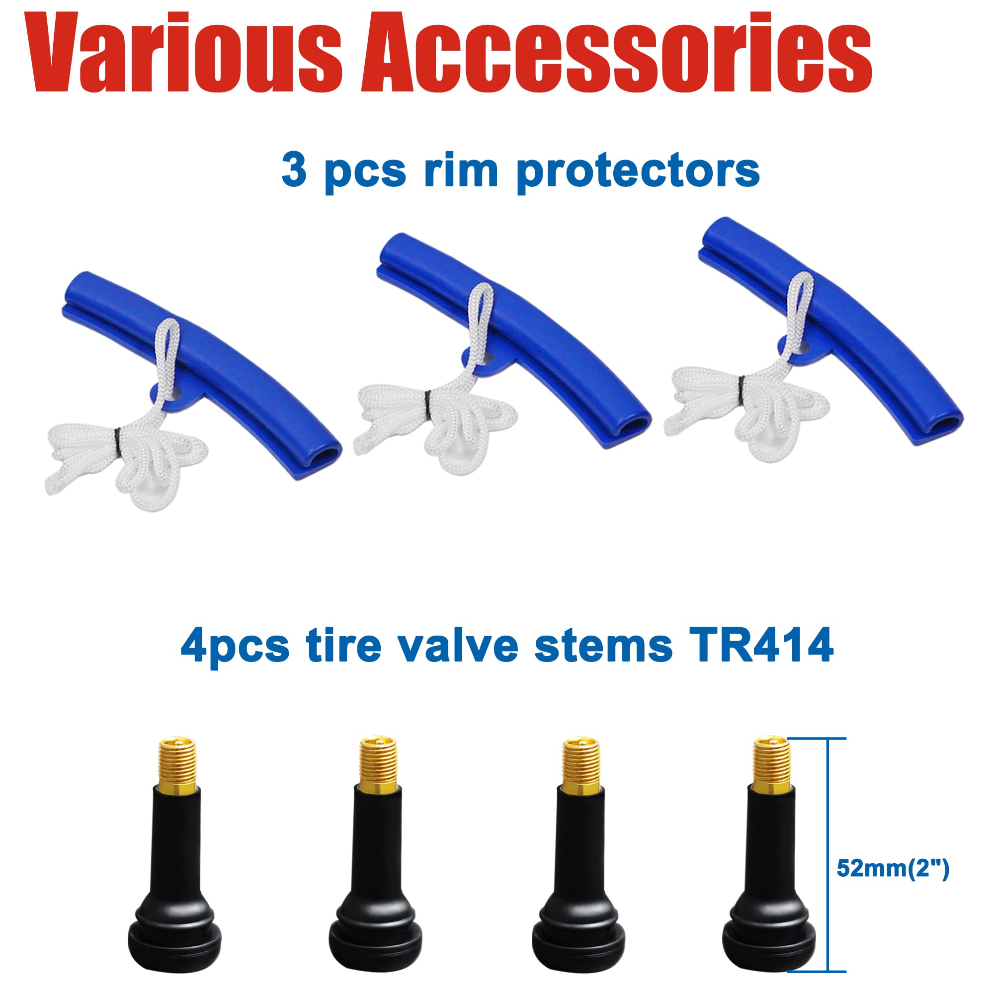 15” Motorcycle Tire Spoons - 22pcs Heavy Duty Steel Tire Removal Tools with Storage Bag for Car, Dirt Bike & Lawn Mower - Tire Iron Set & Tire Changer Levers for DIY Repairs, Off-Roading & Farm Equipment Maintenance