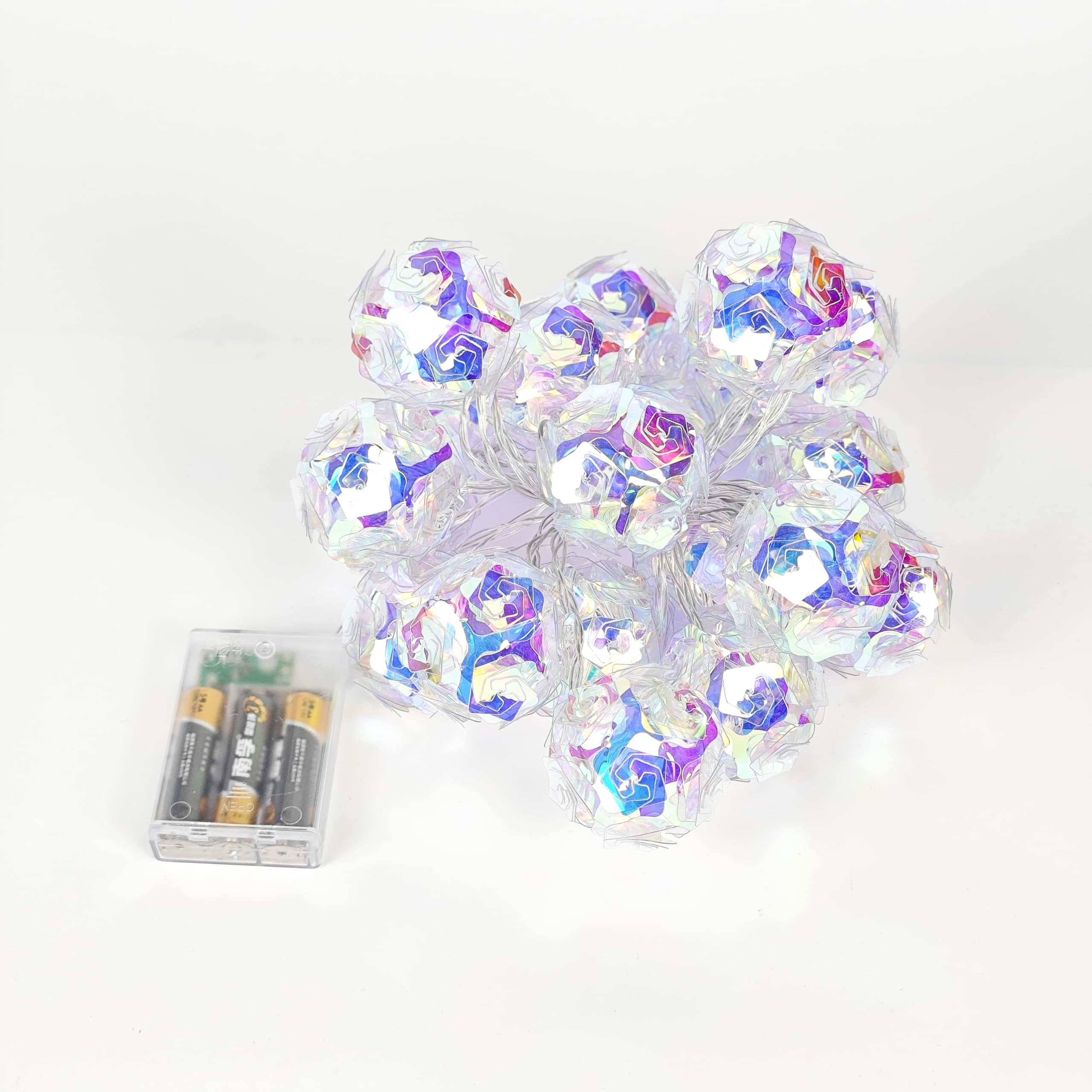 20 LED Battery Operated Fairy String Lights - 10ft White Globe Lights for Indoor & Outdoor Decor | Perfect for Bedroom, Patio, Christmas, Wedding & Party Decorations