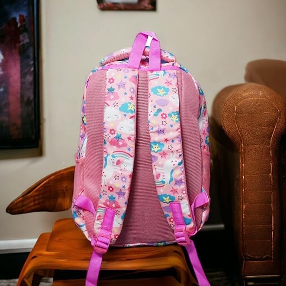 Stylish Korean Lightweight Laptop Backpack for Women & Girls - School, College, Travel & Work - Insulated Lunch Bag Included (Pink) - Perfect for Daily Commute, Campus Life & Business Trips