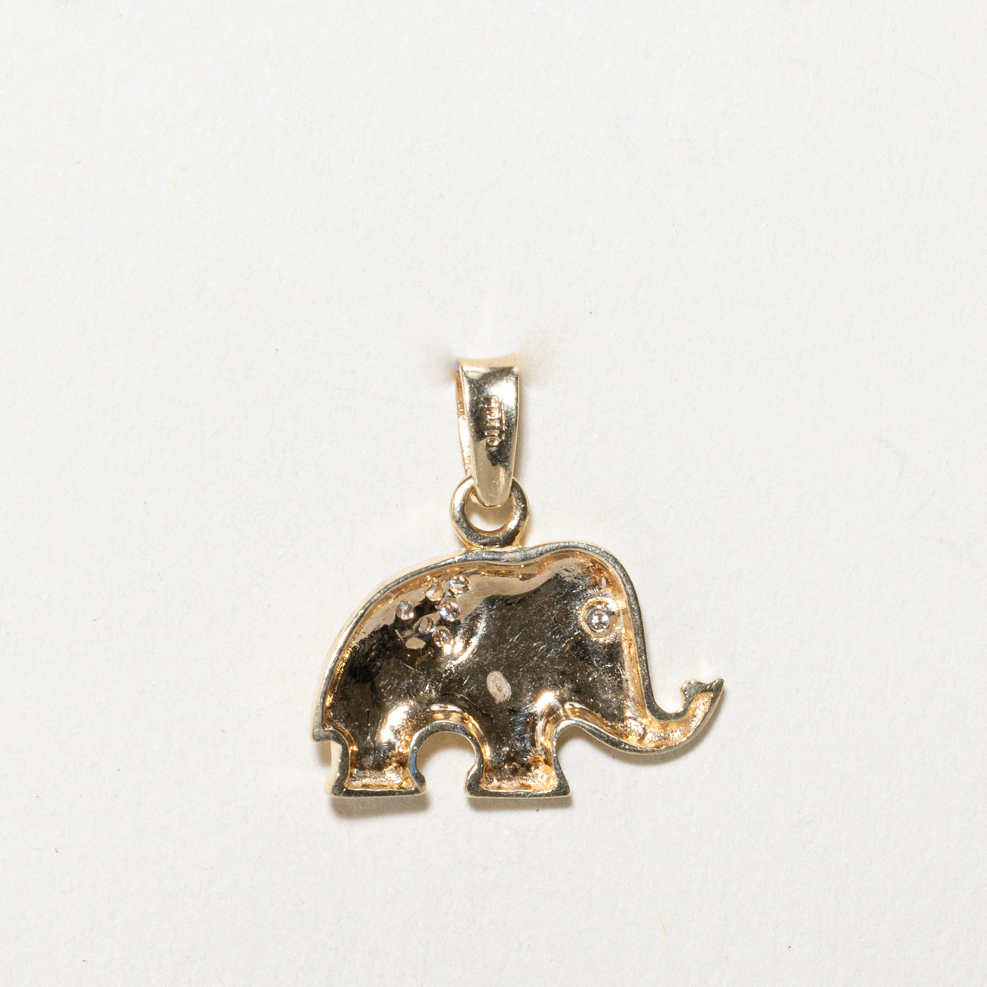0.07ctw Diamond Elephant Pendant Necklace - Elegant Jewelry Gift for Women, Perfect for Birthdays, Anniversaries & Special Occasions