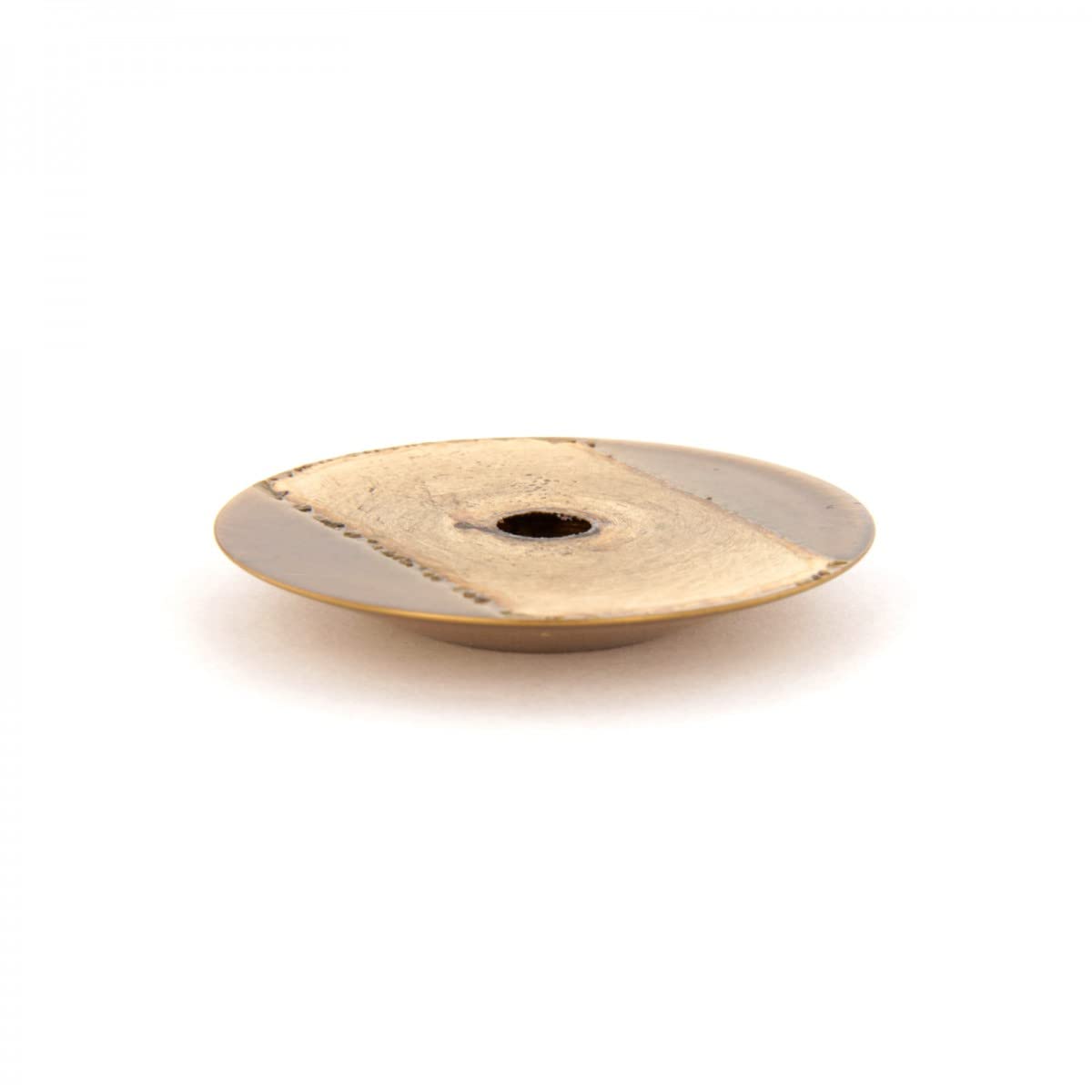 Renovators Supply 1 3/16 Inch Bright Brass Door Back Plate - Lacquered Finish Escutcheon Cover (Pack of 6) - Perfect for Home Renovation & Door Hardware Replacement