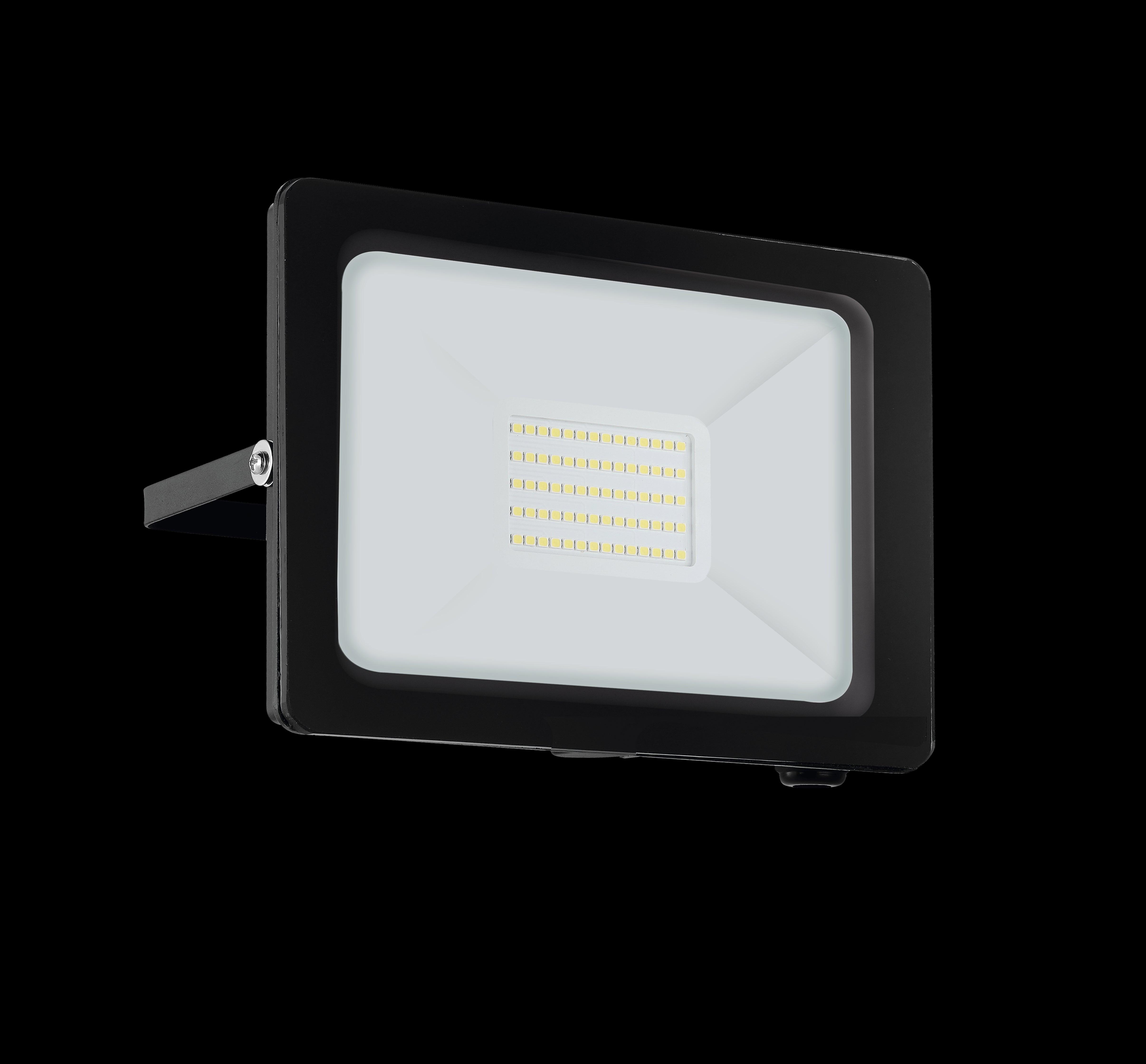 Eglo Faedo 3 Black Outdoor Flood Light IP65 Waterproof - Bright LED Security Lighting for Garden, Patio, and Driveway - Durable Weatherproof Exterior Light for Home & Commercial Use