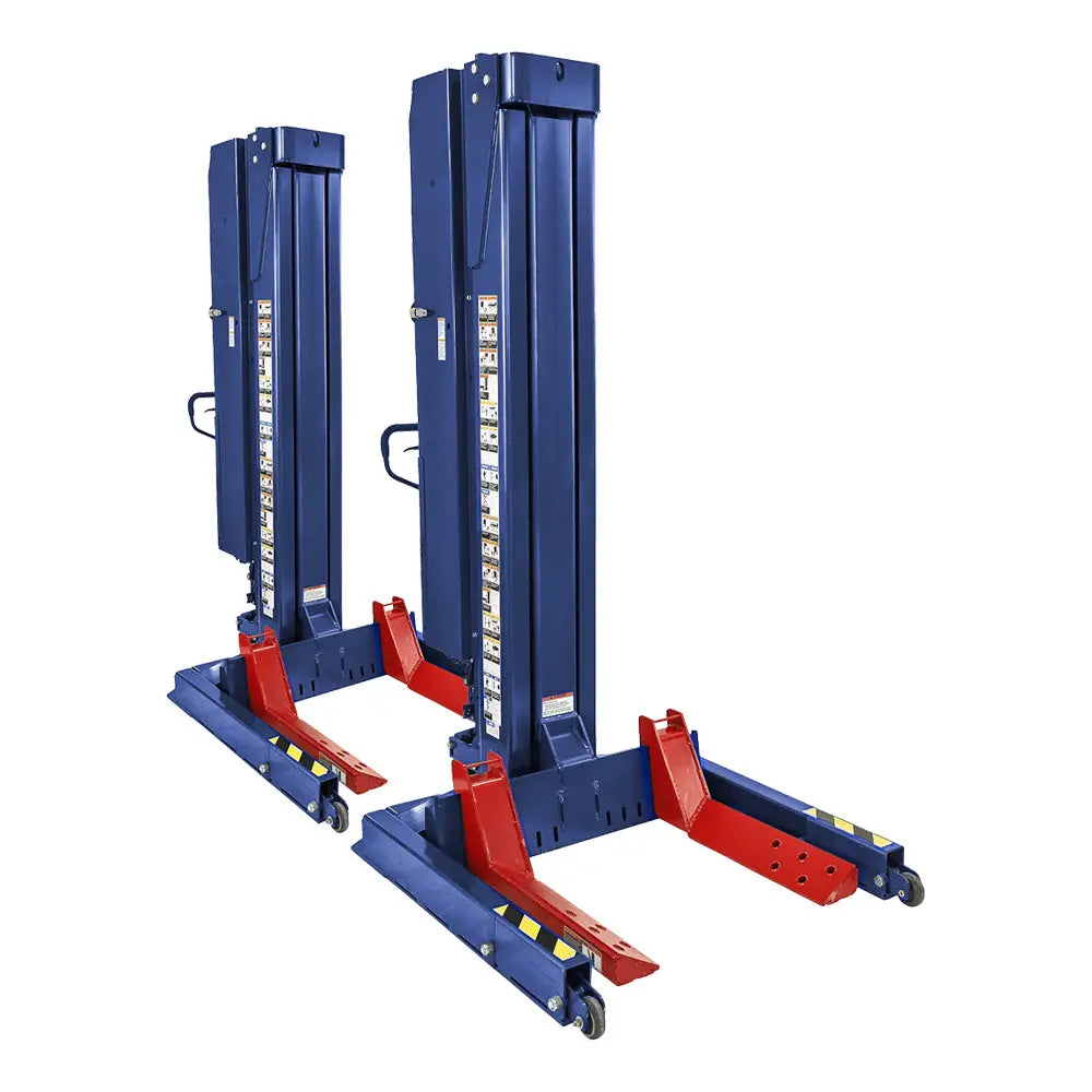 Challenger CLHM 125 XF 12,500 lb Wireless Control Mobile Column Lift for Auto Repair Shops - Heavy Duty Vehicle Lifting Solution for Mechanics & Garages