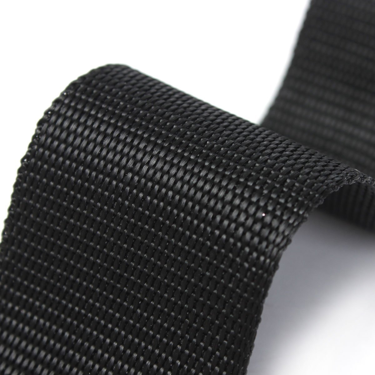 1.5 Inch Wide Flat Nylon Webbing Strap - 10 Yards (Black) | Heavy Duty DIY Material for Luggage Straps, Dog Leashes, Outdoor Gear & Furniture Repair | Perfect for Camping, Hiking, Home Improvement & Craft Projects