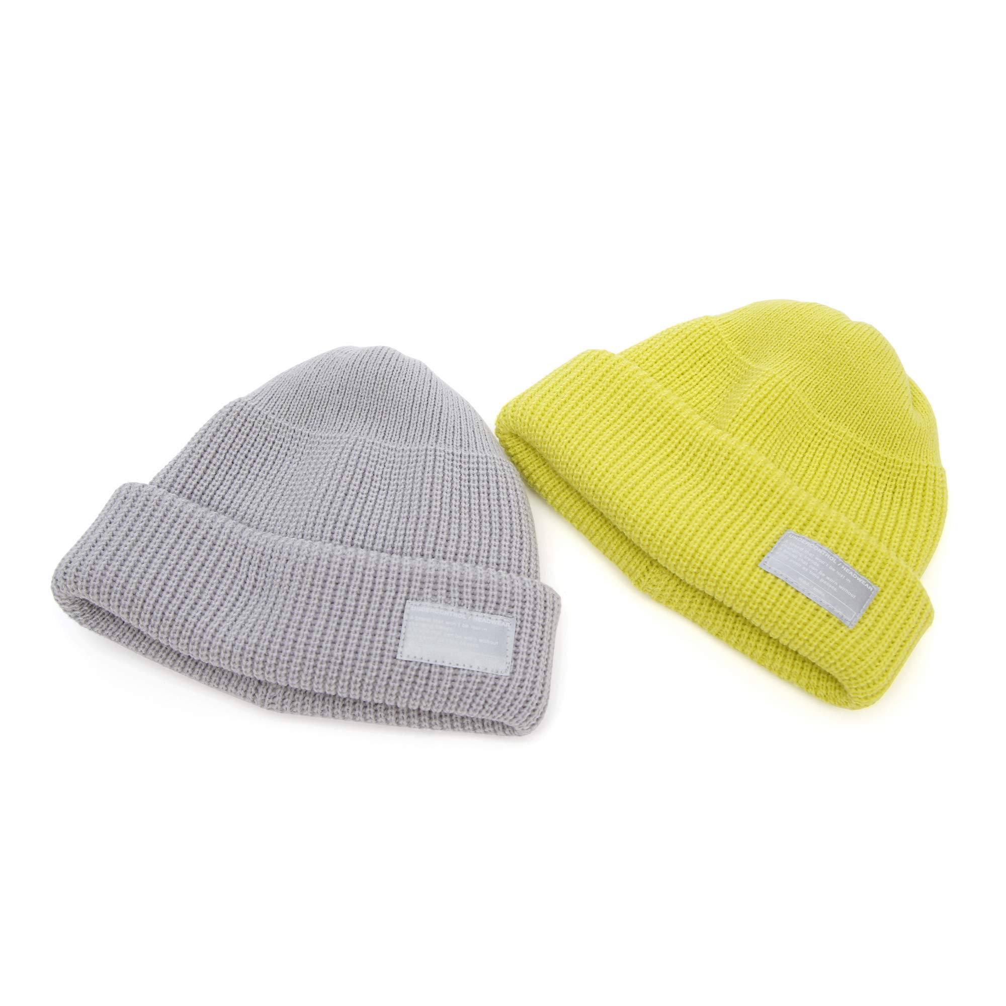 UNDERCONTROL Winter Fisherman Beanie for Men & Women - Unisex Knit Skull Cap, Roll-Up Watch Hat, Warm Docker Style in Multiple Colors - Perfect for Outdoor Activities, Fishing, Hiking & Cold Weather