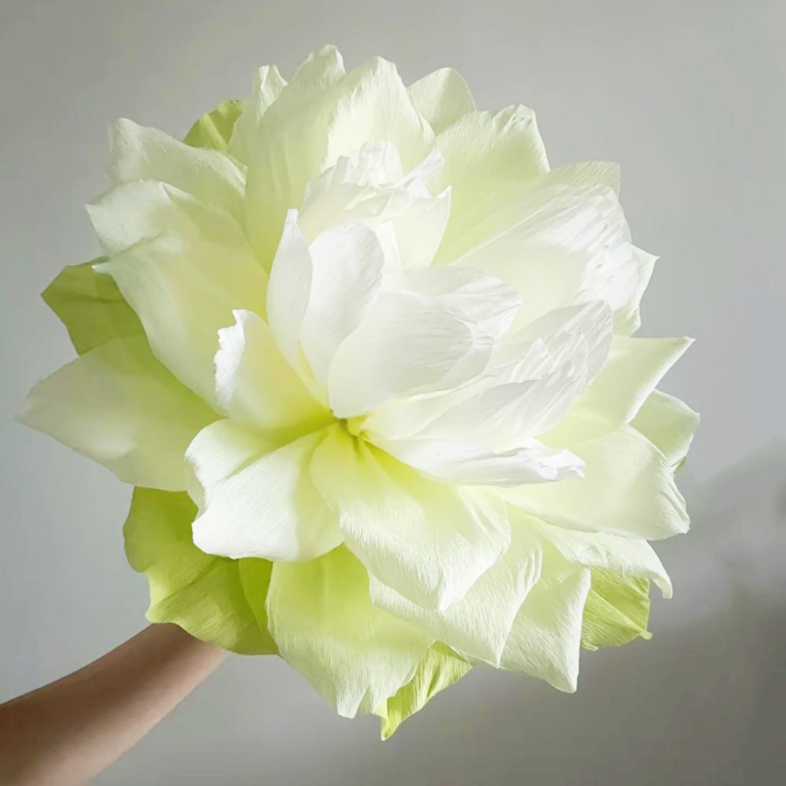Chaekoy Green Crepe Paper - 6 Rolls 10 Inch Wide Streamers for DIY Flower Making, Wedding & Party Decorations | Includes Floral Tape & Stem Wire for Festive Crafts, Backdrops, and Bouquet Arrangements