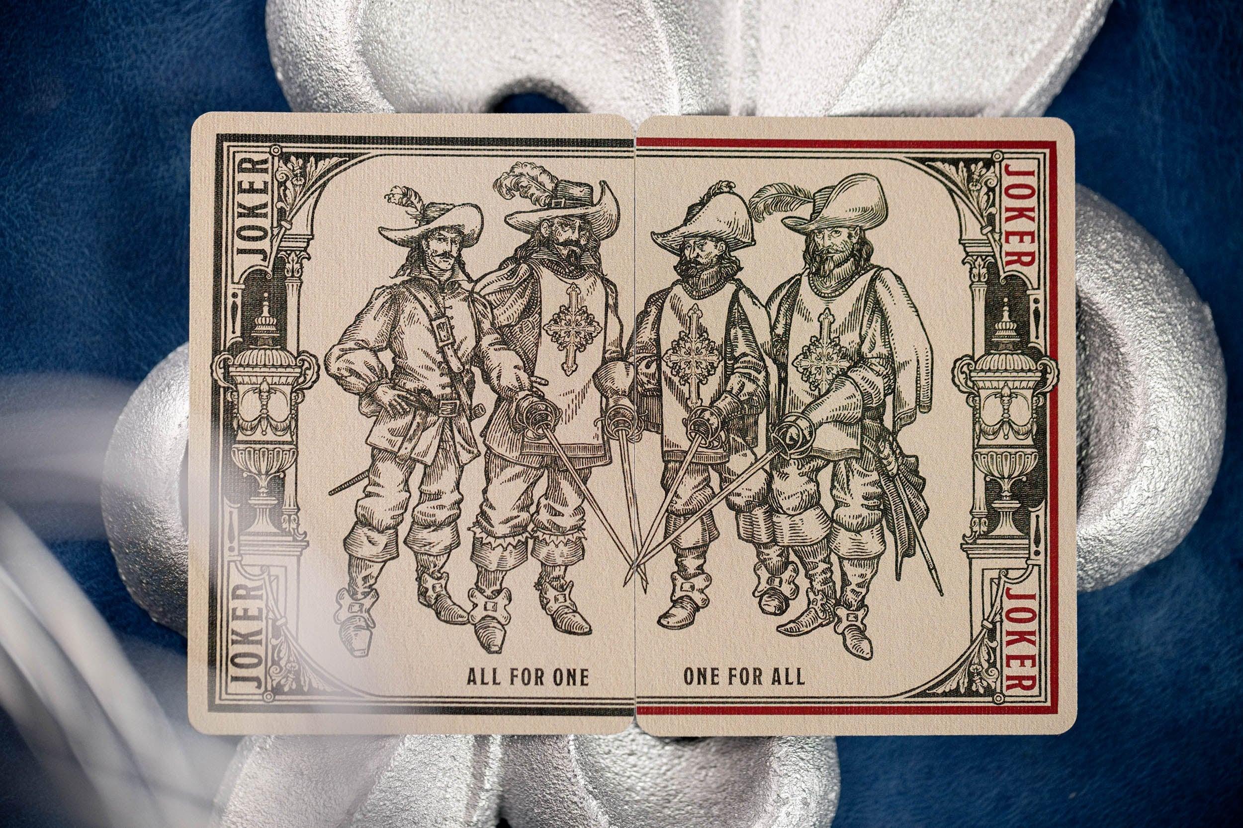 3 Musketeer Playing Cards - Premium Quality Deck for Poker, Magic Tricks & Card Games - Perfect for Parties, Family Gatherings & Casino Nights