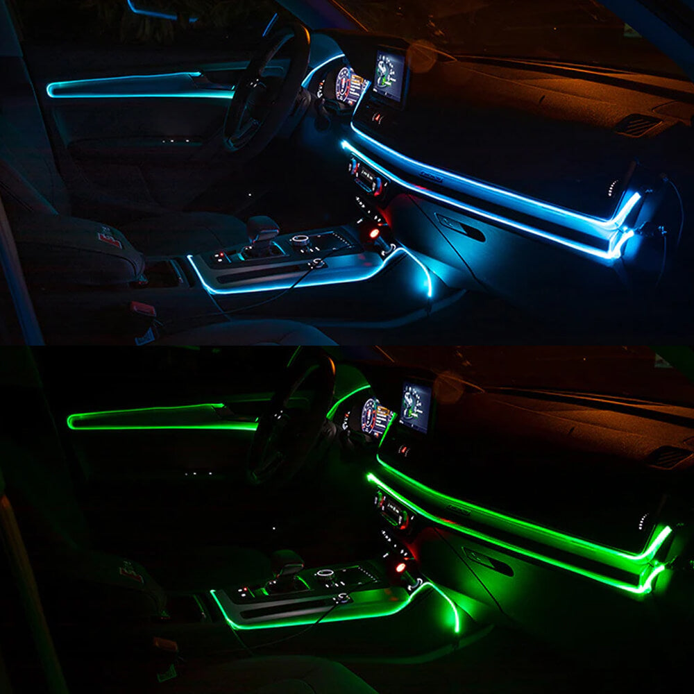 13.1FT LED Car Interior Atmosphere Strip Lights - Remote Controlled Auto Lighting for Cars, Trucks & SUVs - Perfect for Mood Lighting, Accent Decor & Night Driving