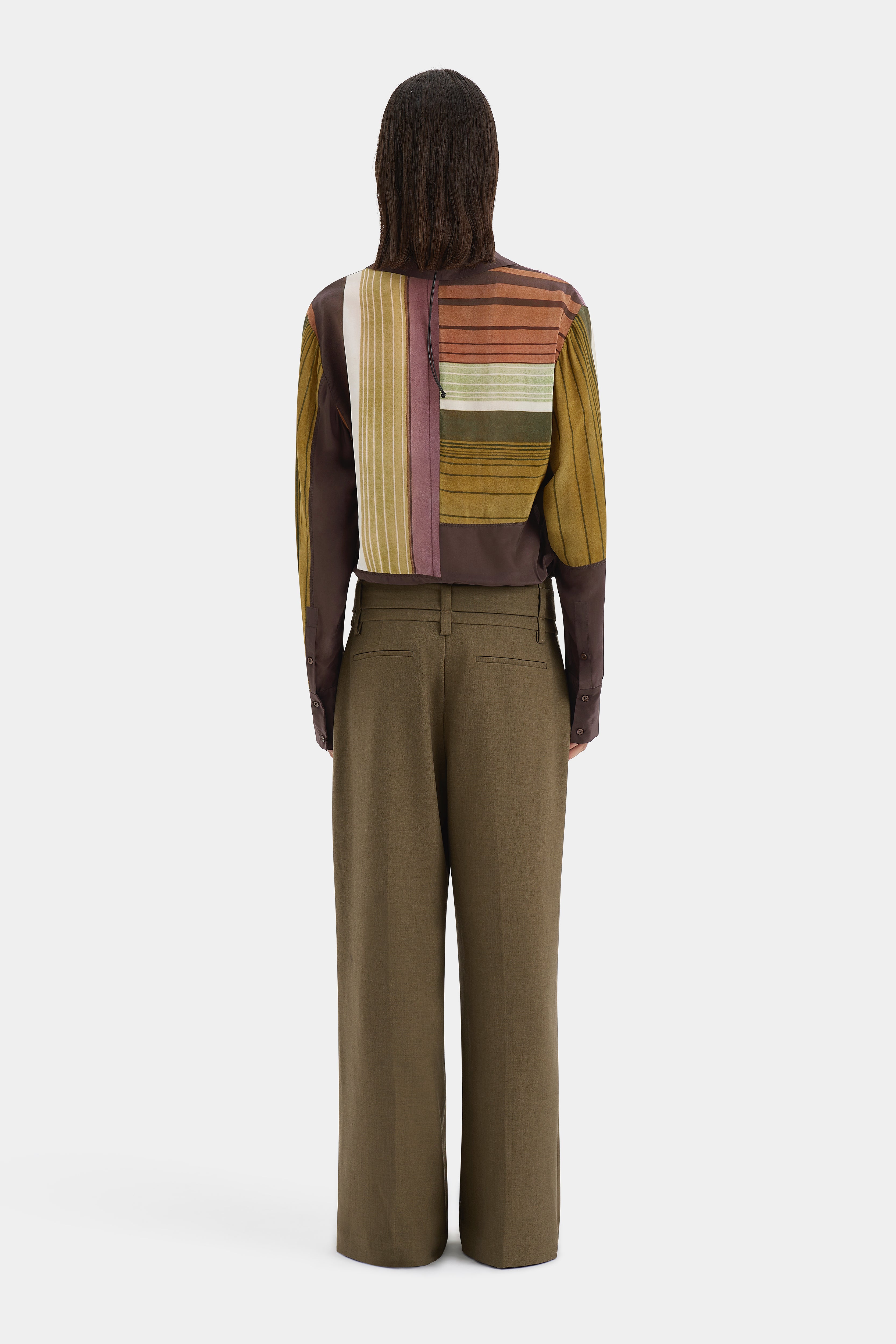 Simonetta Splice Shirt - Women's Fashion Blouse with Unique Spliced Design | Perfect for Office Wear, Date Nights & Special Occasions
