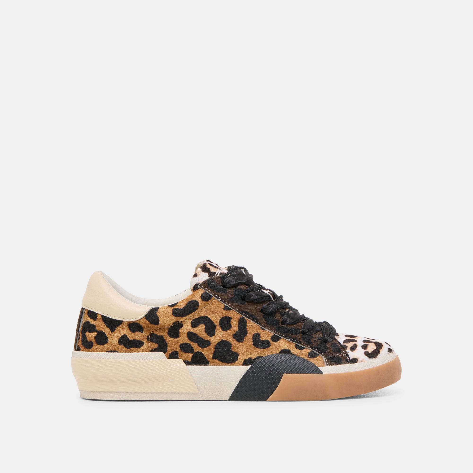ZINA Women's Sneakers in Tan Multi Calf Hair - Stylish & Comfortable Casual Shoes for Everyday Wear, Walking, and Light Activities