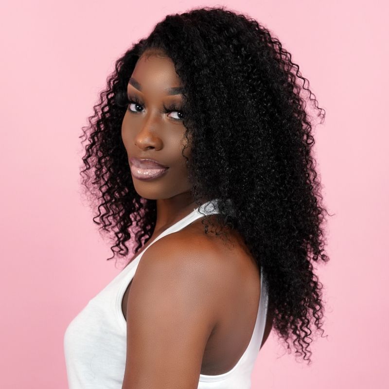 Kinky Curly 100% Human Hair Bundles for Weave & Extensions - Natural Black Hair for Braiding, Wigs & Protective Styles