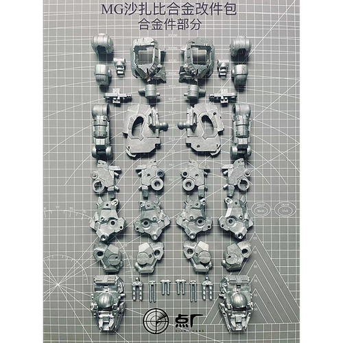 1/100 MG Sazabi Ver. Ka Metal Diecast Upgrade Parts for Gundam Model Kits - High-Quality DOT Workshop Accessories for Gundam Builders & Collectors - Perfect for Customizing & Displaying Your Gundam Model