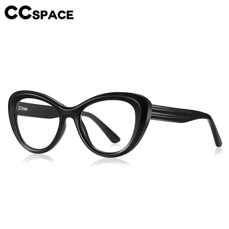 CCspace Women's Full Rim Cat Eye Plastic Eyeglasses 57389 - Stylish Retro Frames for Women, Lightweight & Durable, Perfect for Office, Reading & Fashion Accessories