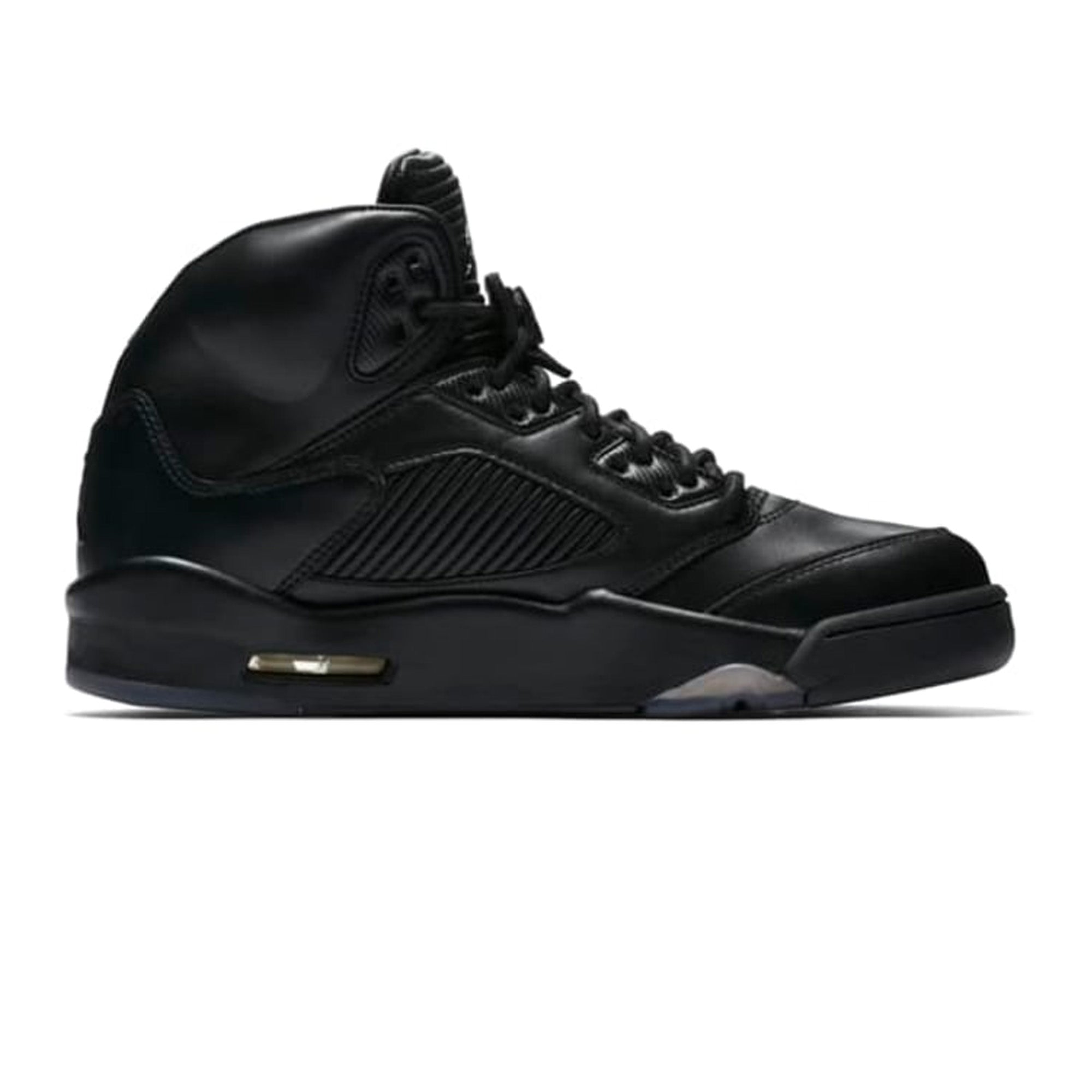 Air Jordan 5 'Premium Triple Black' Men's Basketball Shoes - Stylish Sneakers for Casual Wear, Sports & Street Fashion