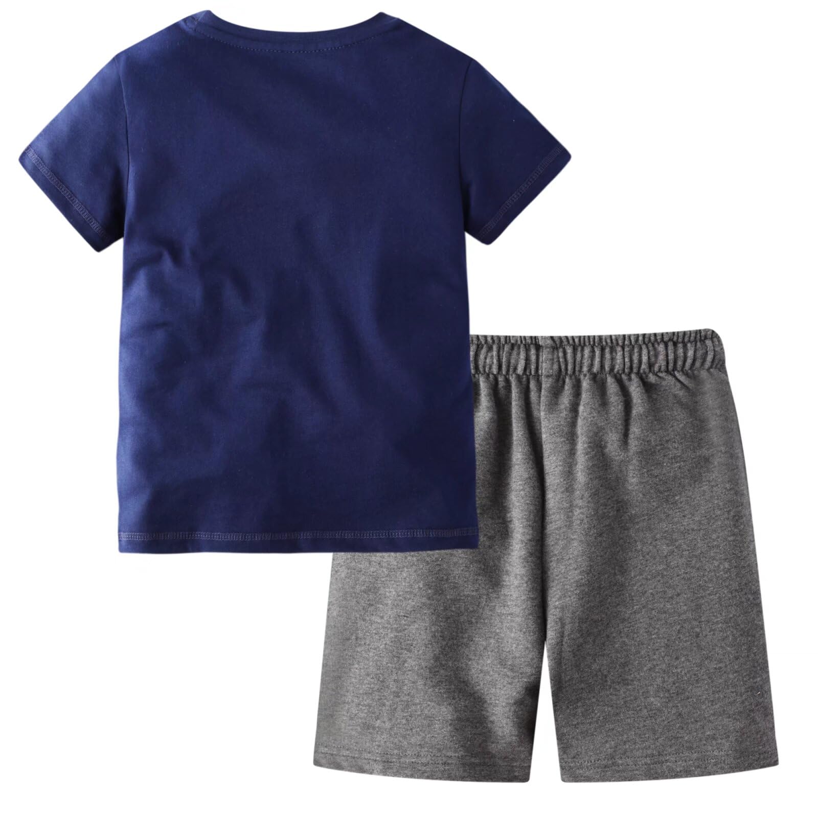**Boys' Summer Cotton Shirt & Shorts Outfits for Toddlers (Size 2-7) - Cool & Comfortable Playwear for Outdoor Activities, Beach, and Daily Wear**